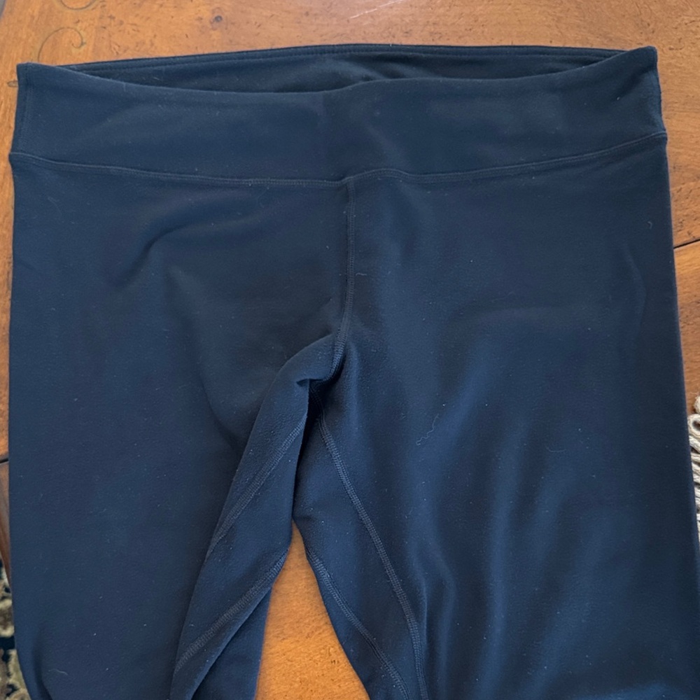 lululemon athletica Black Leggings with Logo. Size 12. 29” inseam.